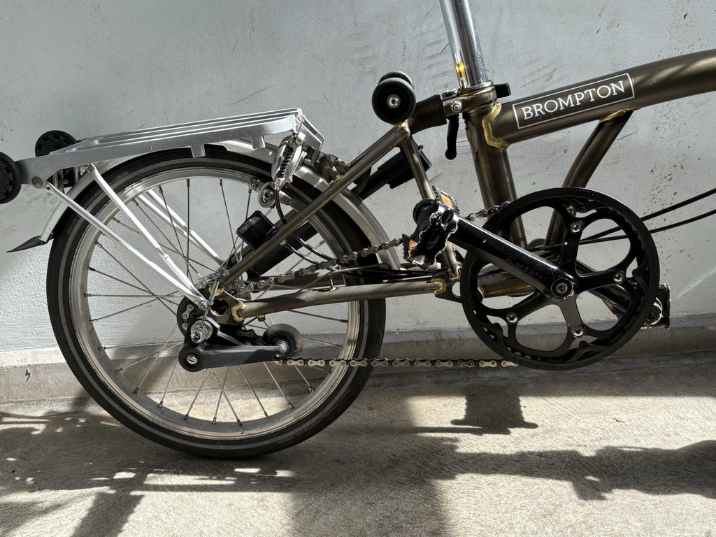 Brompton 3 speed Raw/Lacquer Original London Folding Bike M3L (now C Line)