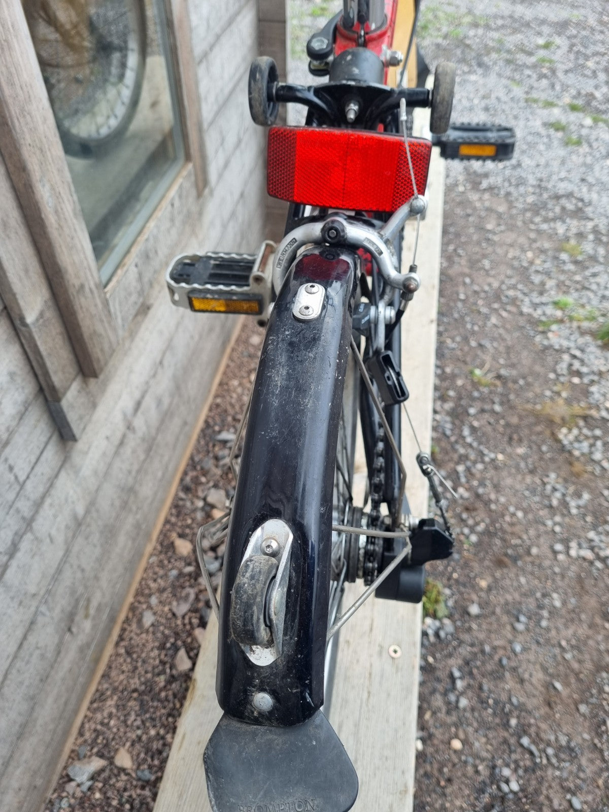 Brompton red, 7 speed