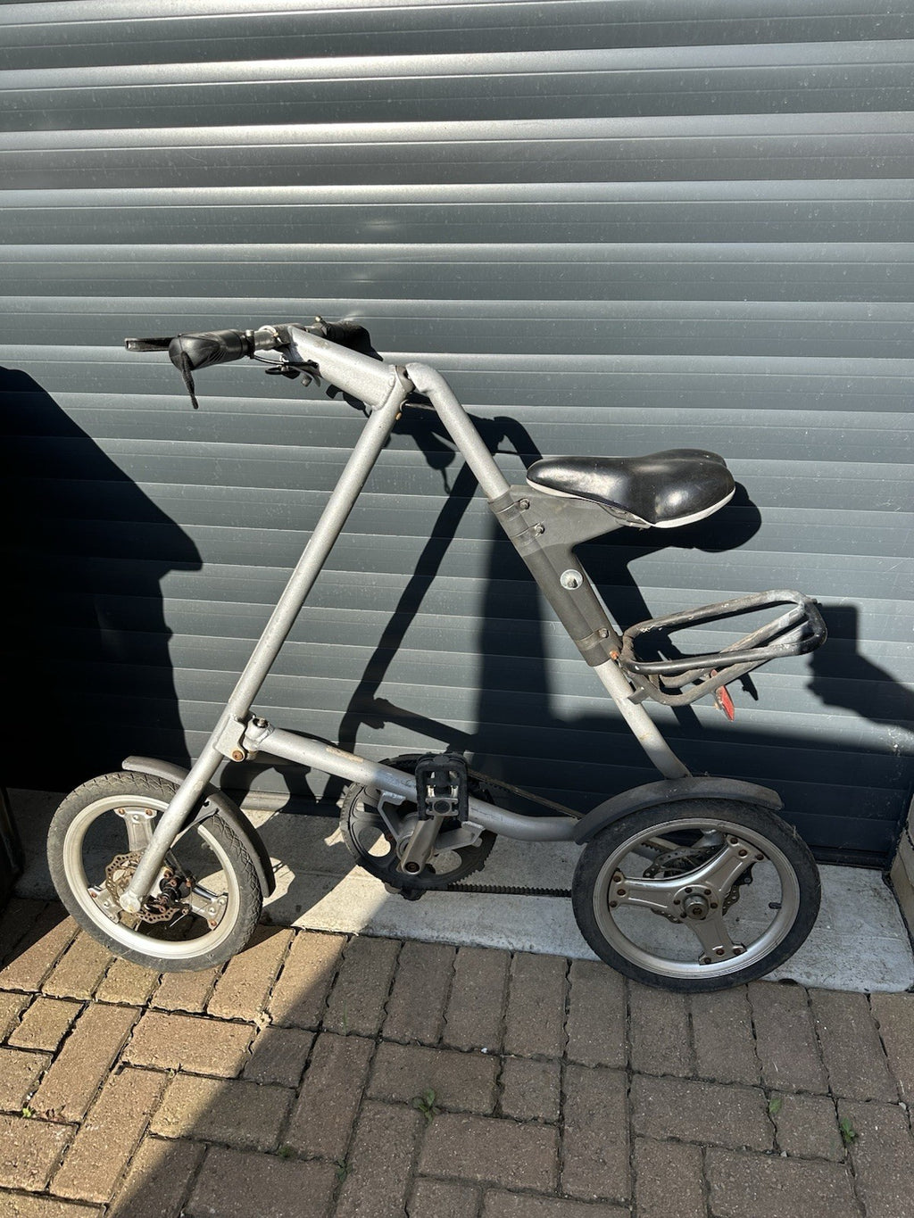 STRIDA Folding Bike - Silver - Good condition Can Post