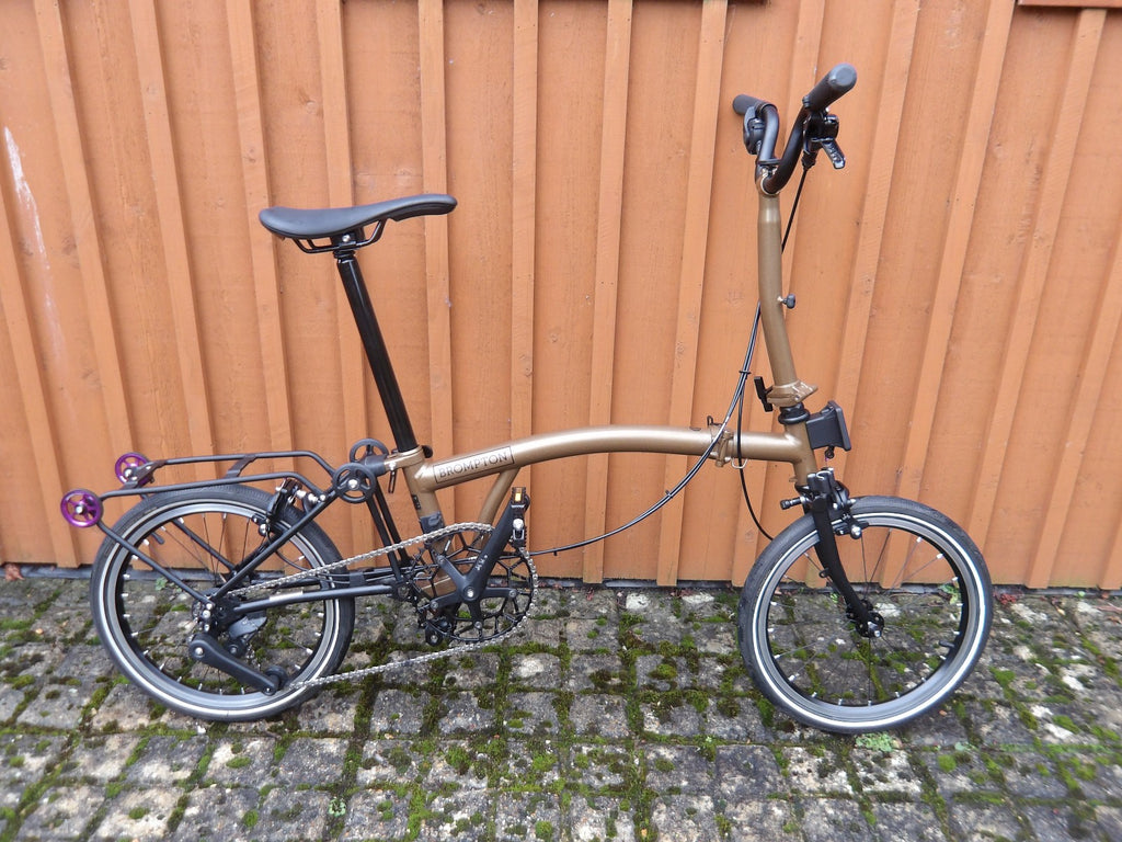 Brompton P Line 4 speed 2025 Metallic Bronze