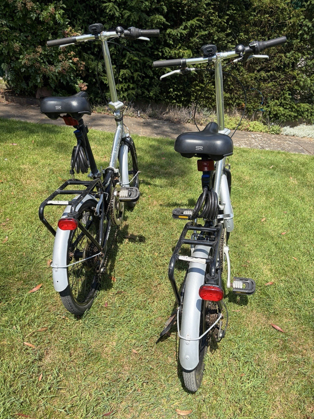 Pair of Folding Bikes His and Hers Folding Bikes 20" Wheels Ready To Go