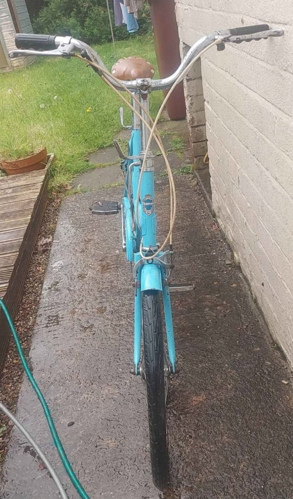 Blue Foldable Vintage Pedal Bicycle