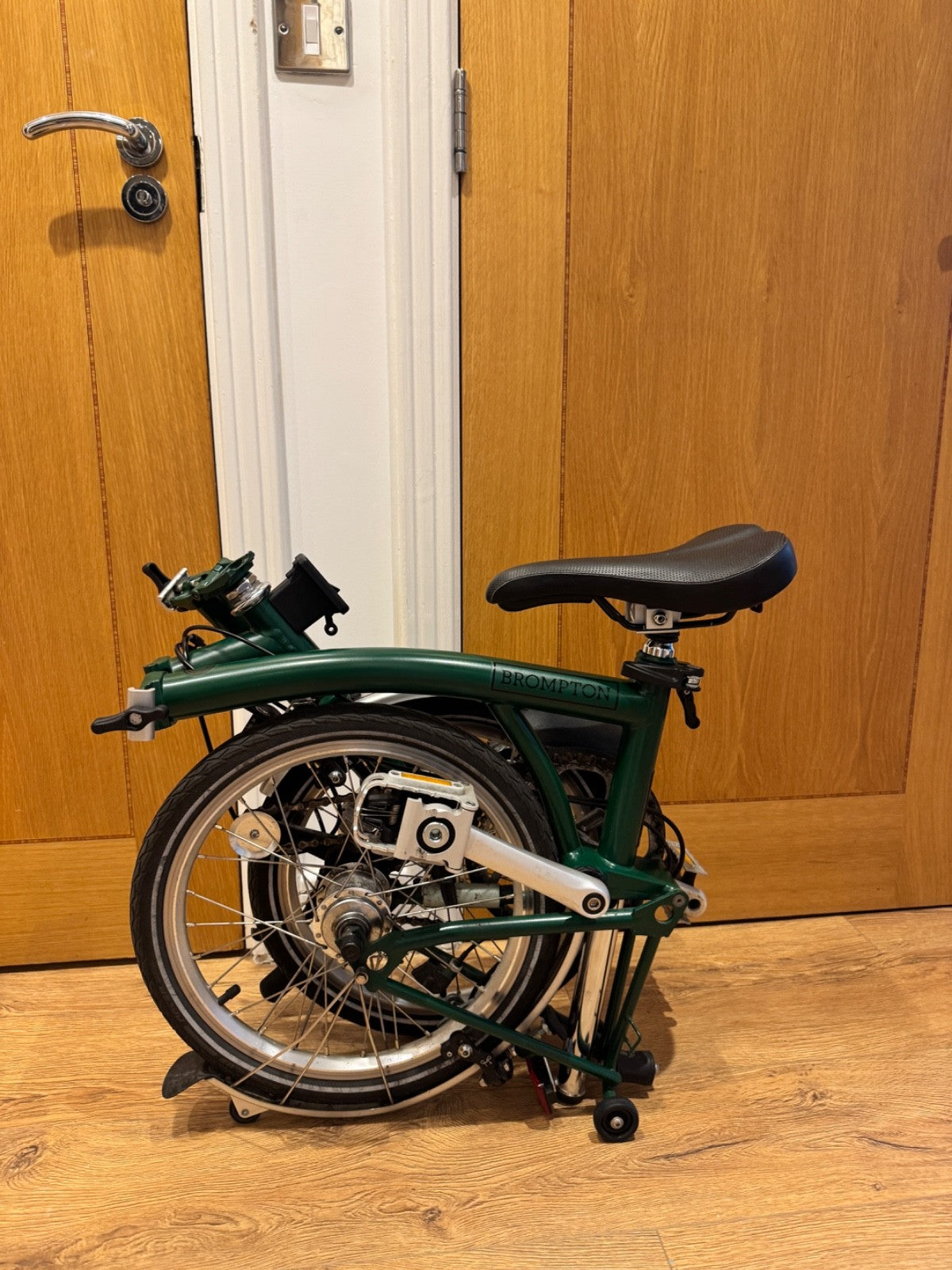 Brompton C Line Utility Folding Bike – Racing Green – Excellent Condition