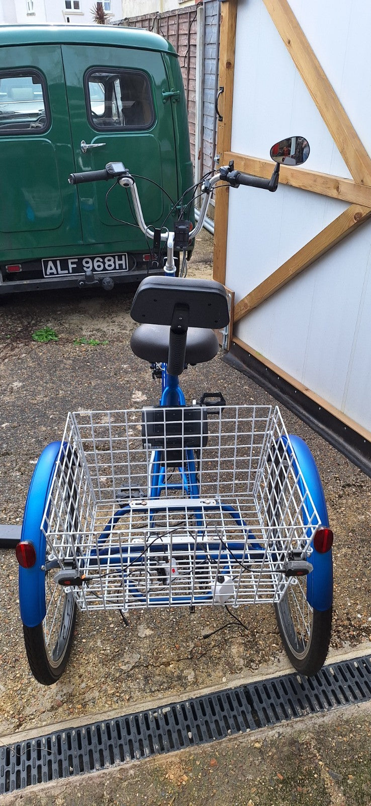 Trike Scout Electric 24" Tricycle Adults Seniors Foldable 6 Speed With Basket