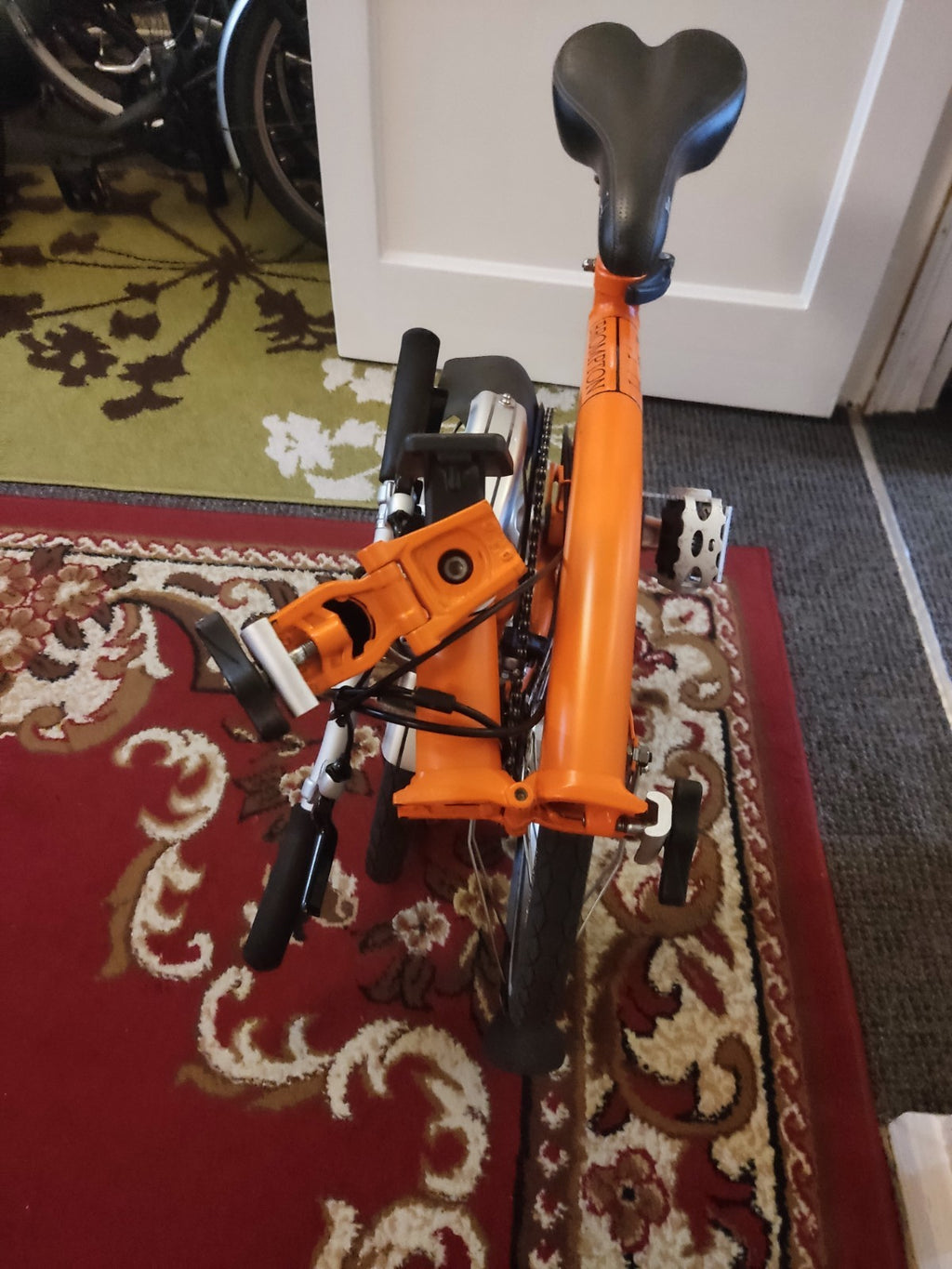 Brompton S3L Folding Bike 3-Speed, Orange