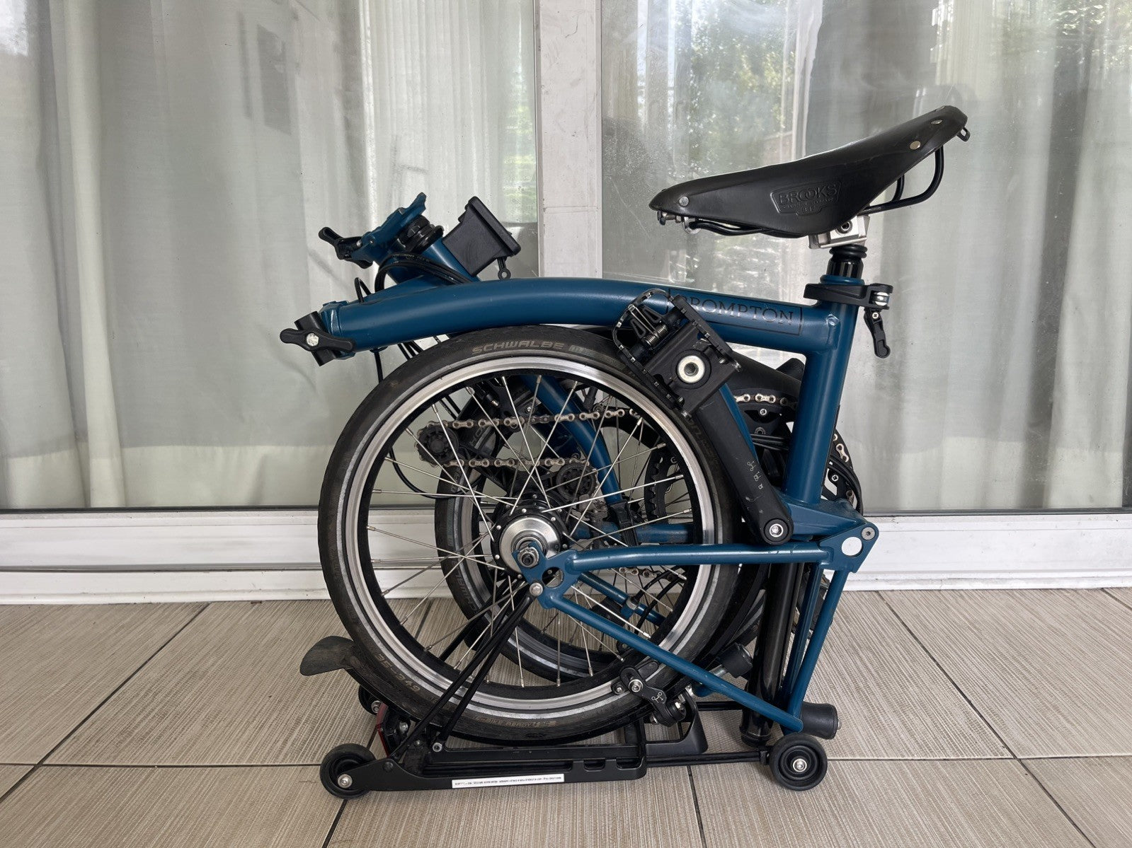 Brompton M6R 2024 C-line Ocean Blue Brooks Saddle MINT CONDITION✅FREE&FAST P&P🚚