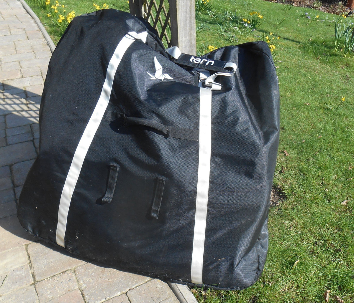 Two Tern Joe folding bikes with stow bags