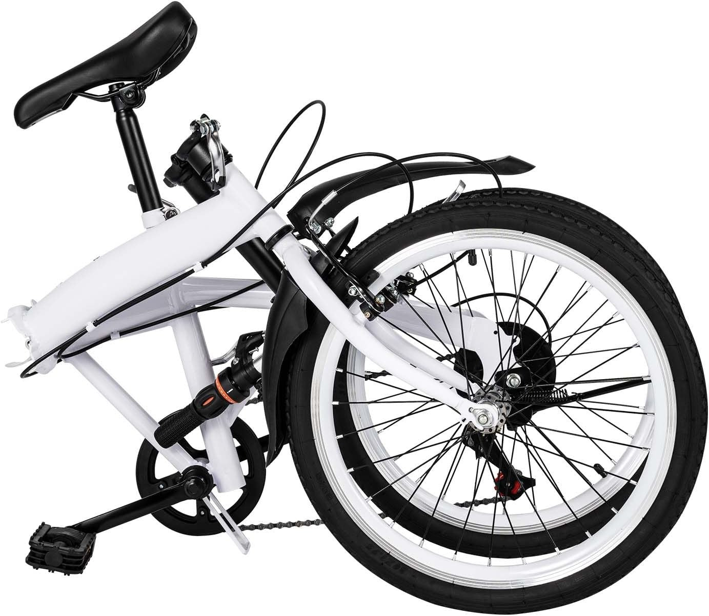 20" Folding Bike 6 Speed Lightweight Commuter Bicycle Adult Kids