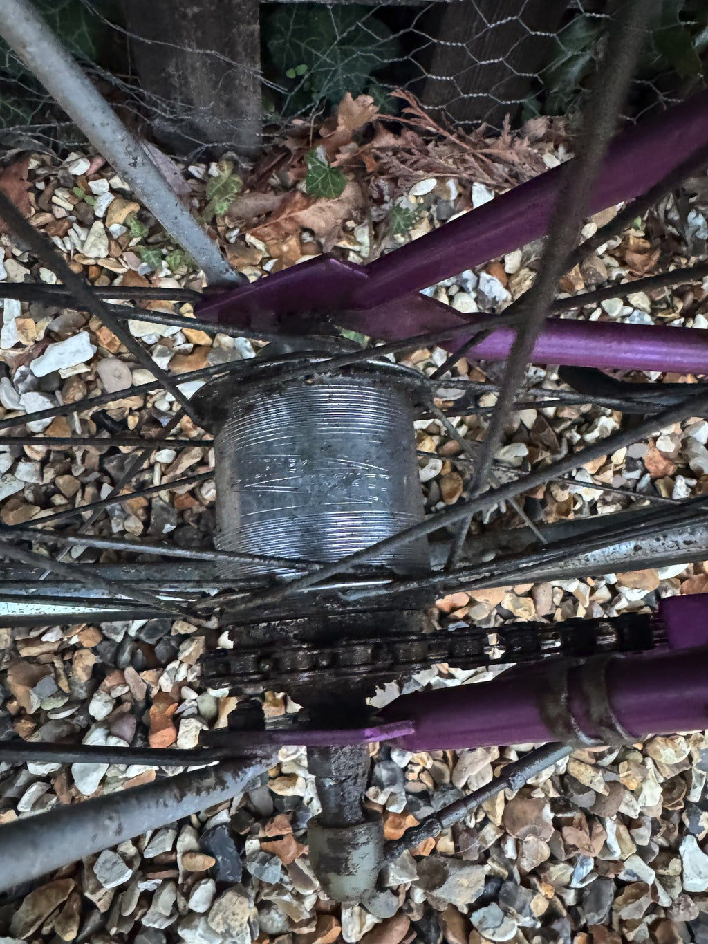 RALEIGH STOWAWAY FOLDABLE SHOPPER BICYCLE BIKE - 3 SPEED SA HUB - PURPLE