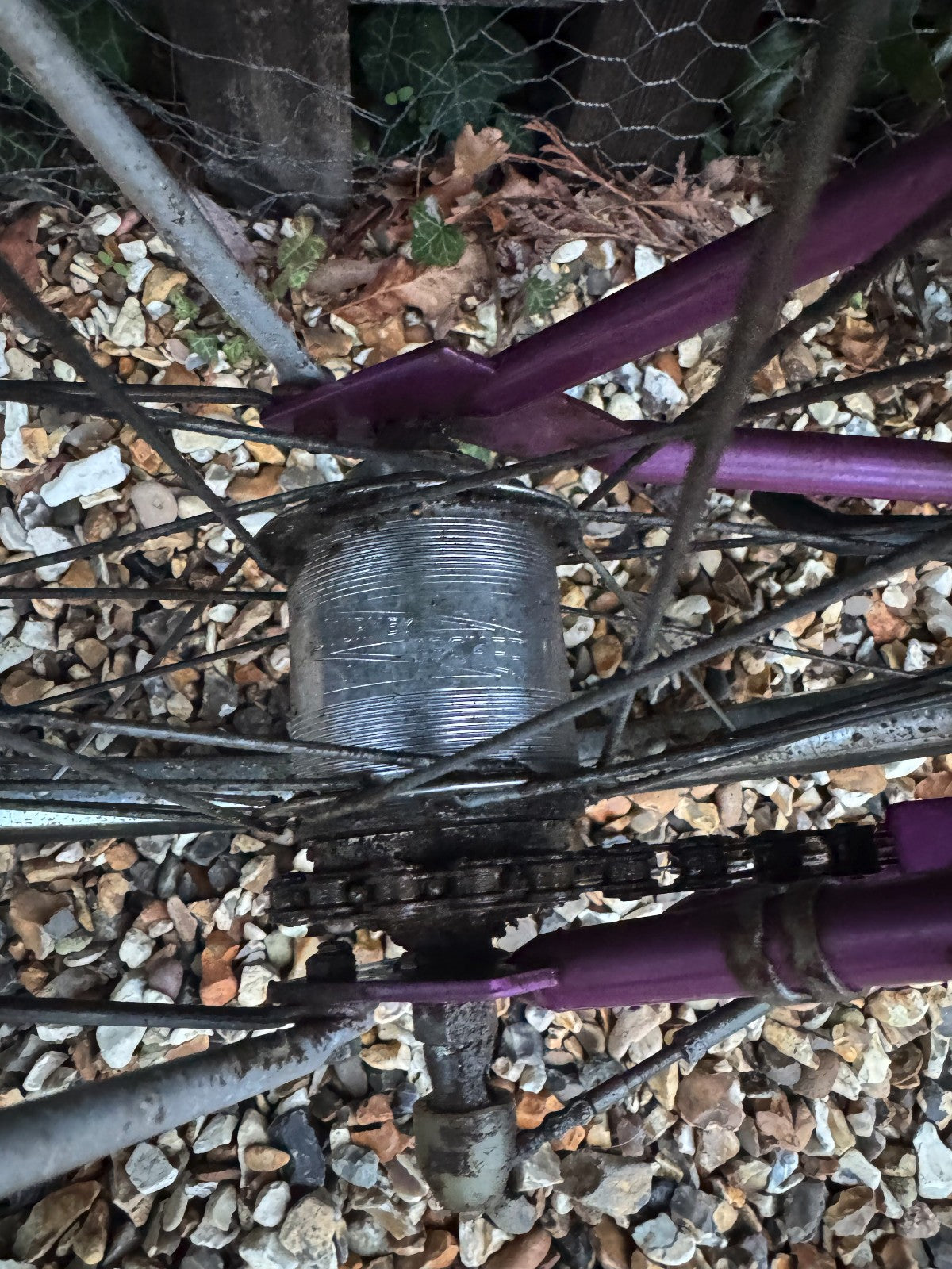 RALEIGH STOWAWAY FOLDABLE SHOPPER BICYCLE BIKE - 3 SPEED SA HUB - PURPLE