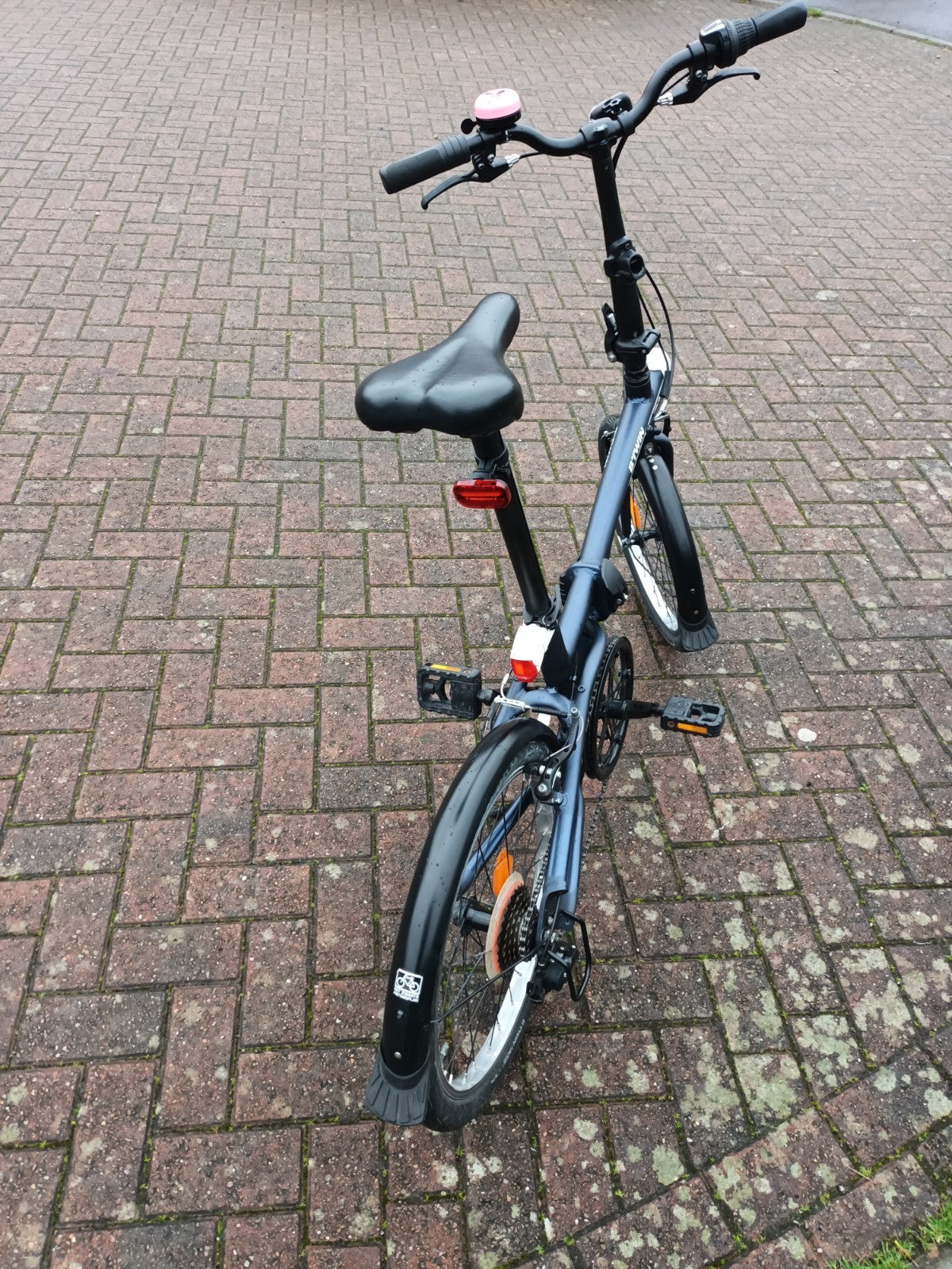 BTWIN Tilt 500 Folding Bike Dark Blue Aluminium