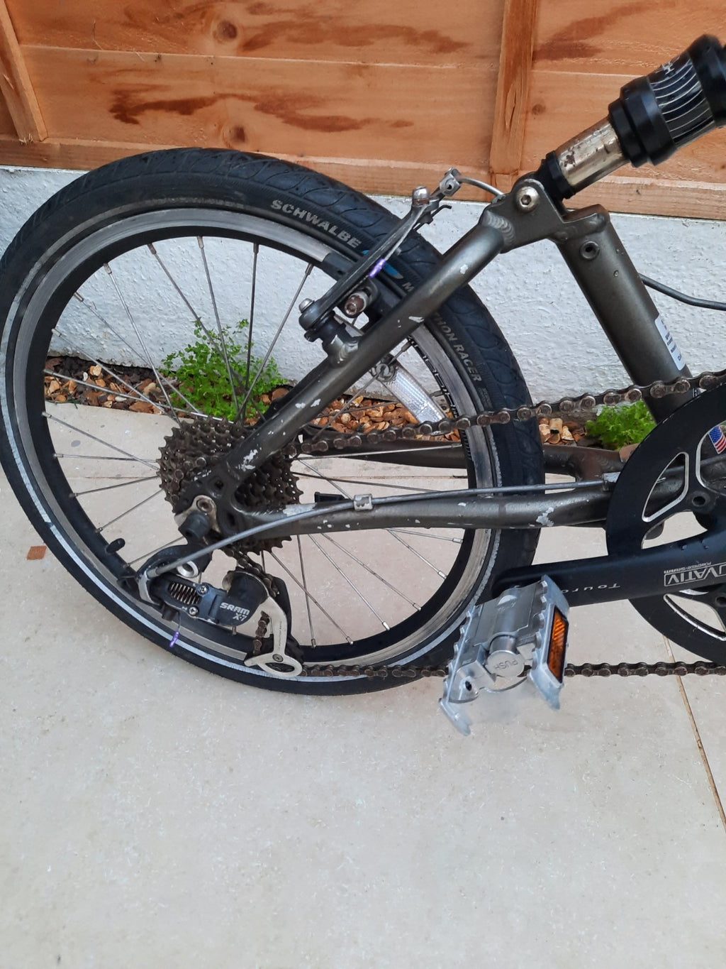 very fast lightweight Dahon Airshock Jetstream Folding Bike 20" Wheels Sram X-7