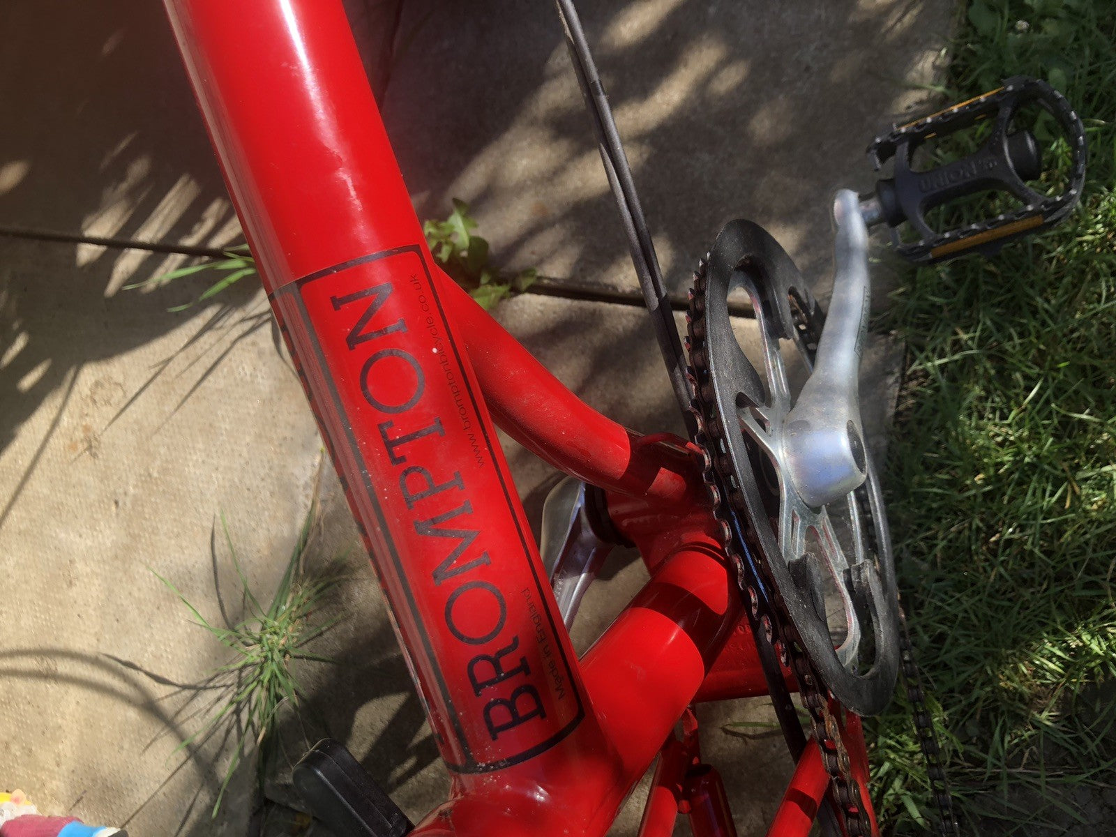 Brompton A Line Folding Bike 3 -Speed, Red