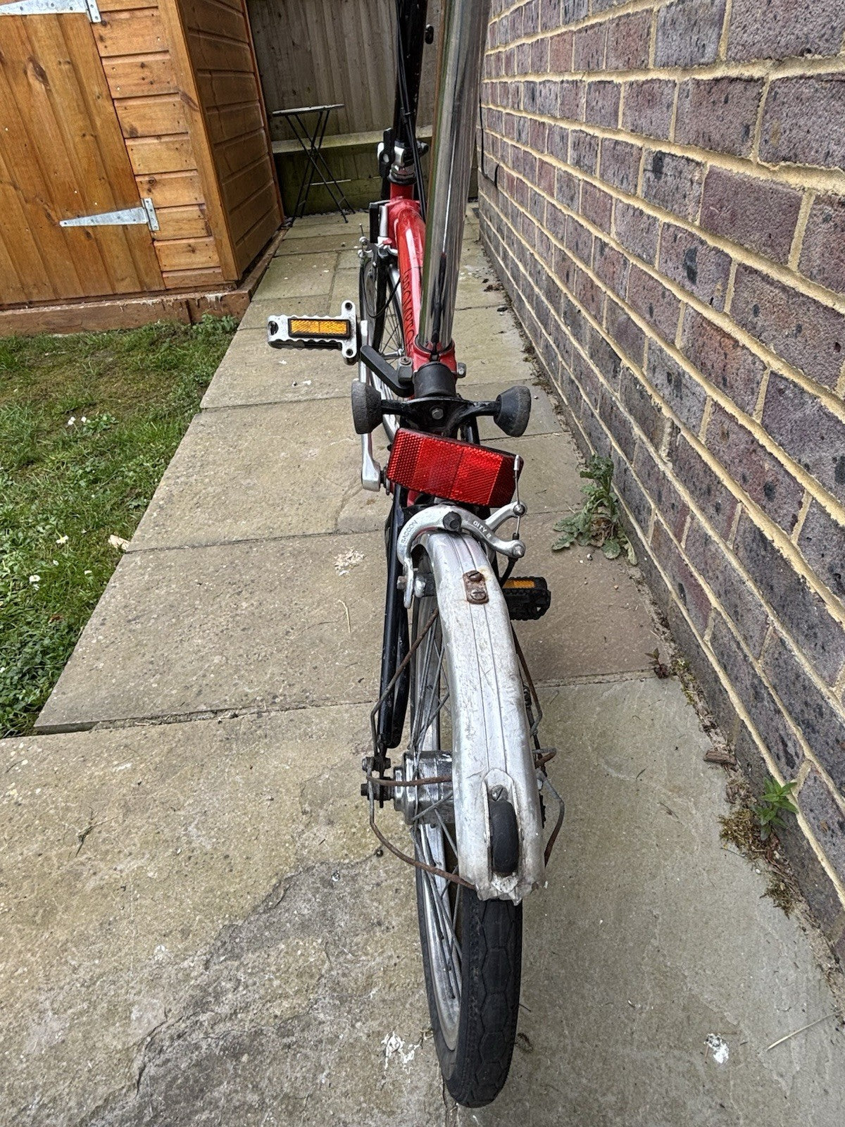 Brompton 16in Folding Bike Red/Black/Silver.