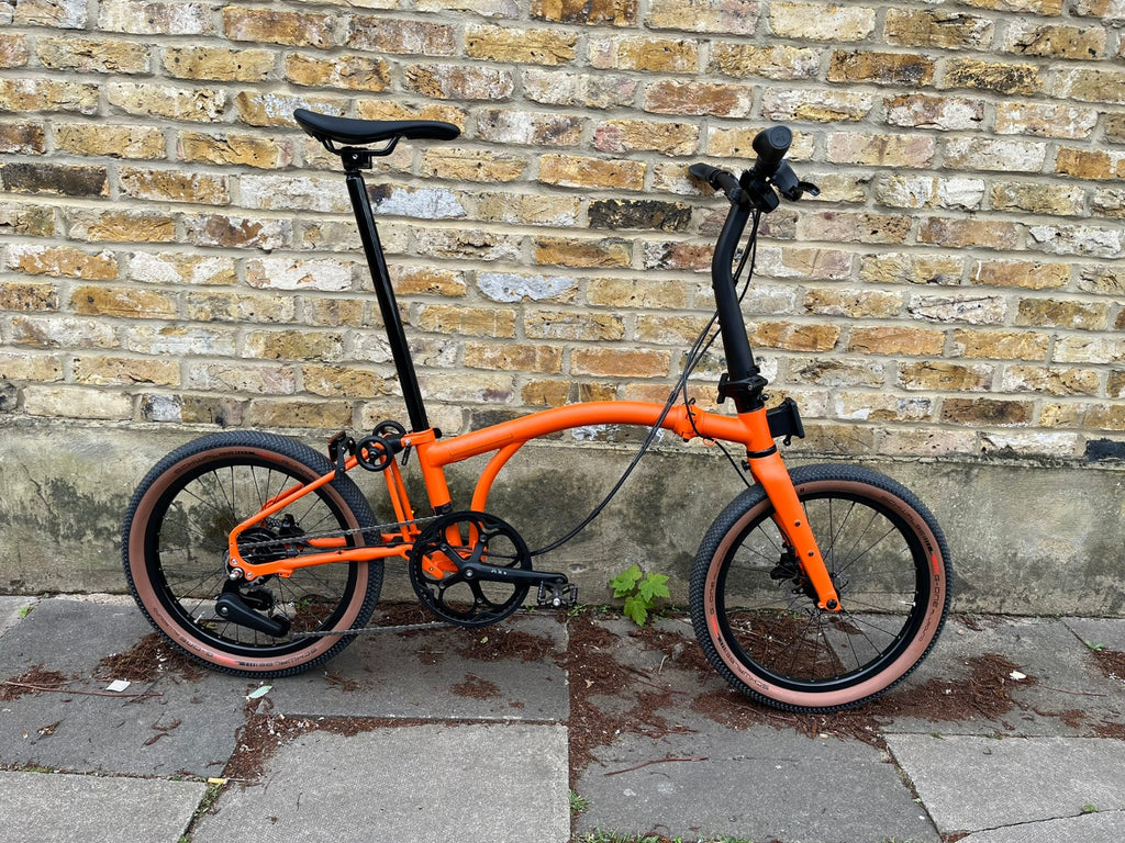 Brompton G Line Medium 8 speed Alfine Adventure Orange Gravel Folding Bike