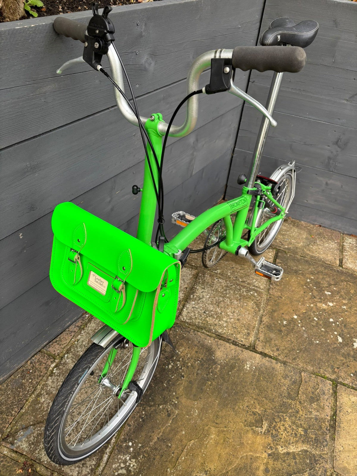 Brompton M3L C Line equivalent Folding Bicycle in Apple Green - Hardly Used