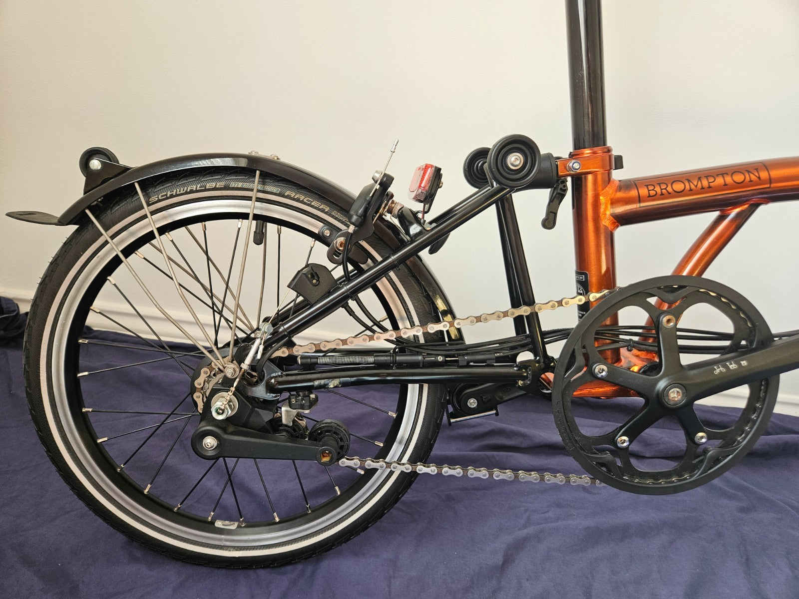 Brompton M6LX Superlight Titanium 6 Speed Flame Lacquer Excellent Condition