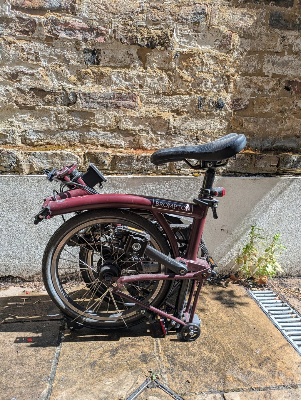 Brompton C Line 12-speed Red Plum Mid