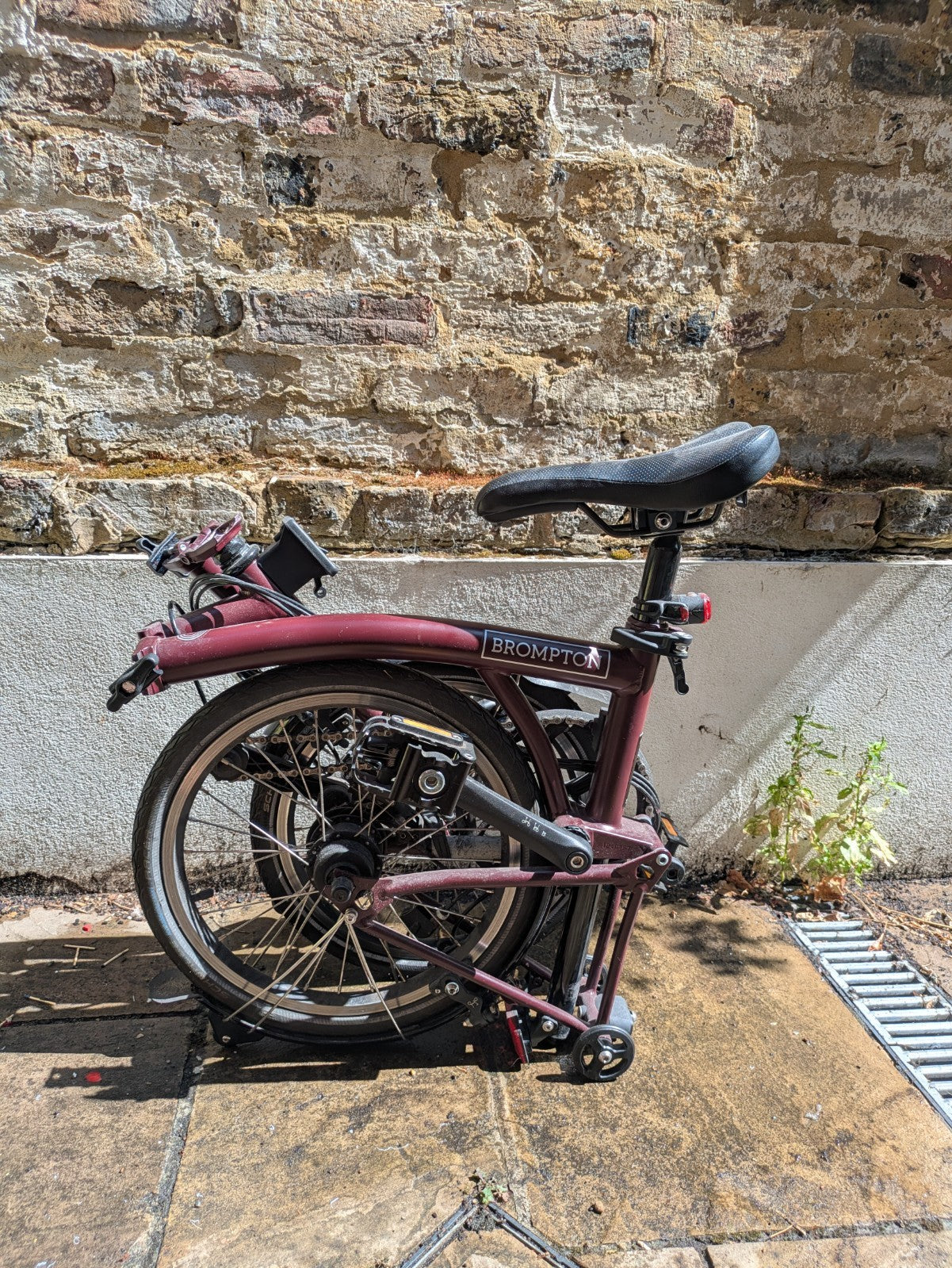 Brompton C Line 12-speed Red Plum Mid