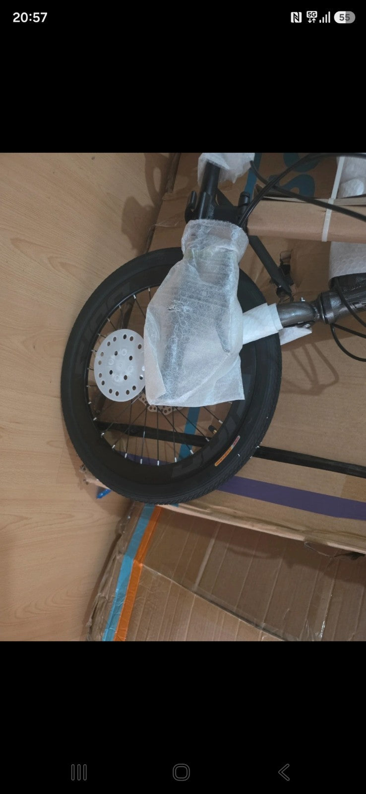 philips Folding Bike 20in Black, Disc Brakes, Derailleur Gears, Unisex Adults