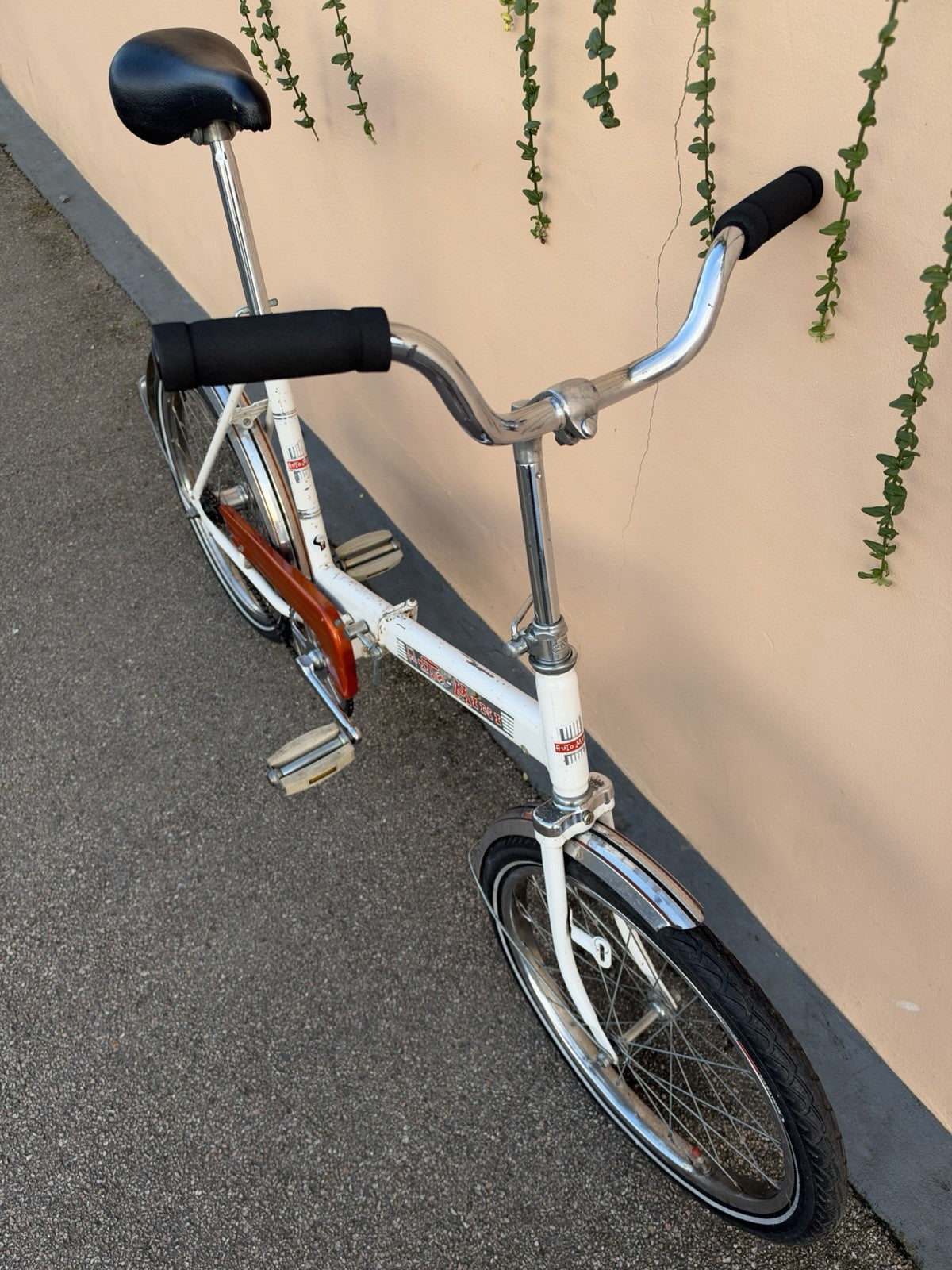 Vintage 70’s Auto-Mini Folding Bicycle Bike Cycle Fold Up Folder Compact London