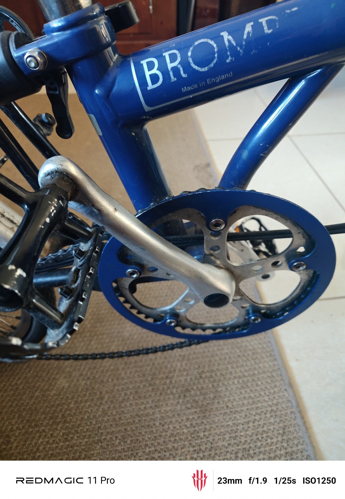 Brompton Folding Bicycle 3 speed rear rack and grip handle bars