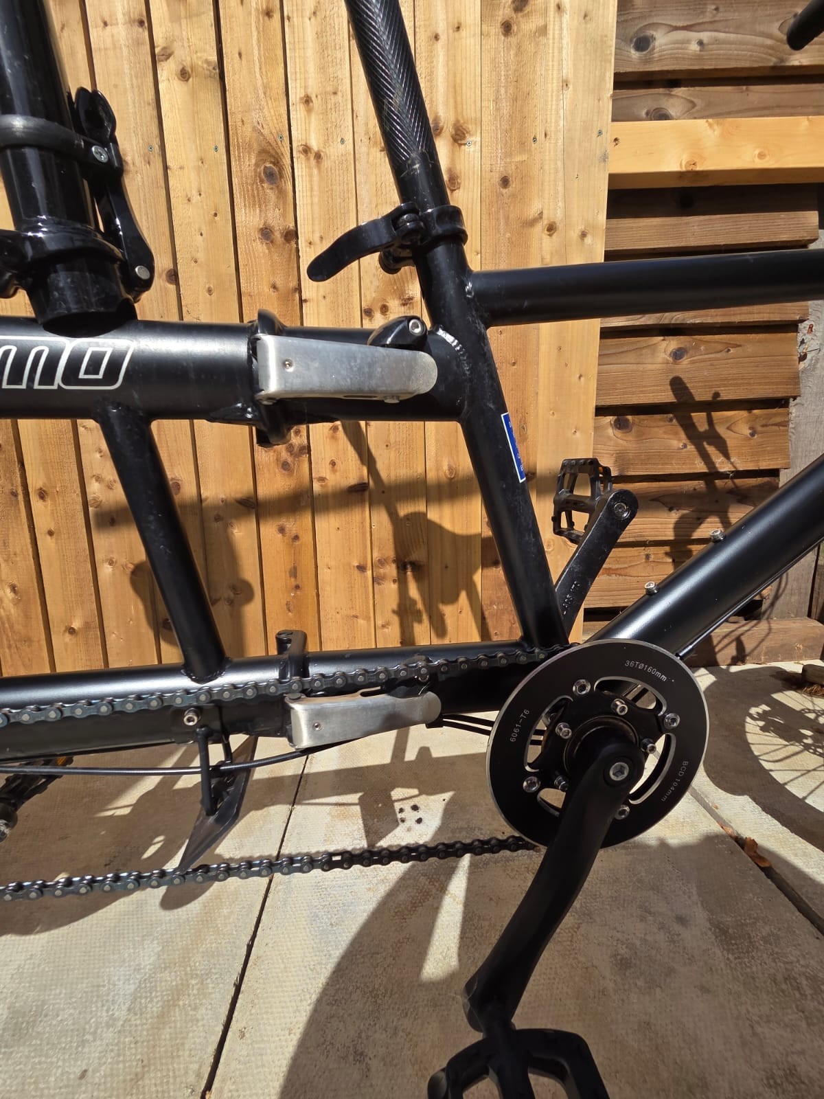 Ecosmo Folding Tandem Bicycle  20" Wheel 7SP Shimano  DiscBrakes 23kg-20TF01W-N