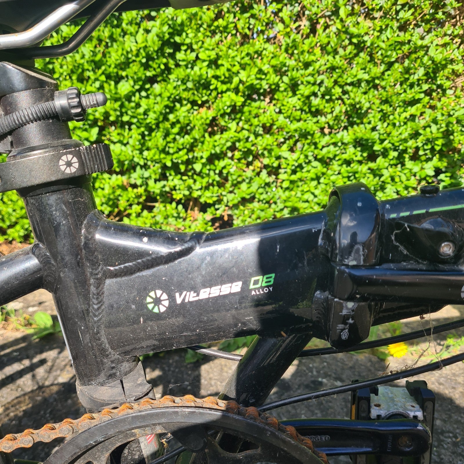 Dahon Vitesse D8 Folding Bike - Black/Green - Project/Spares or Repair
