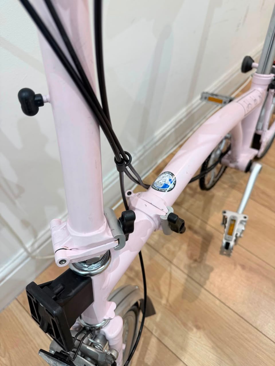 Brompton M3L Folding Bike – Pale Pink – 2014 Model – Made in England