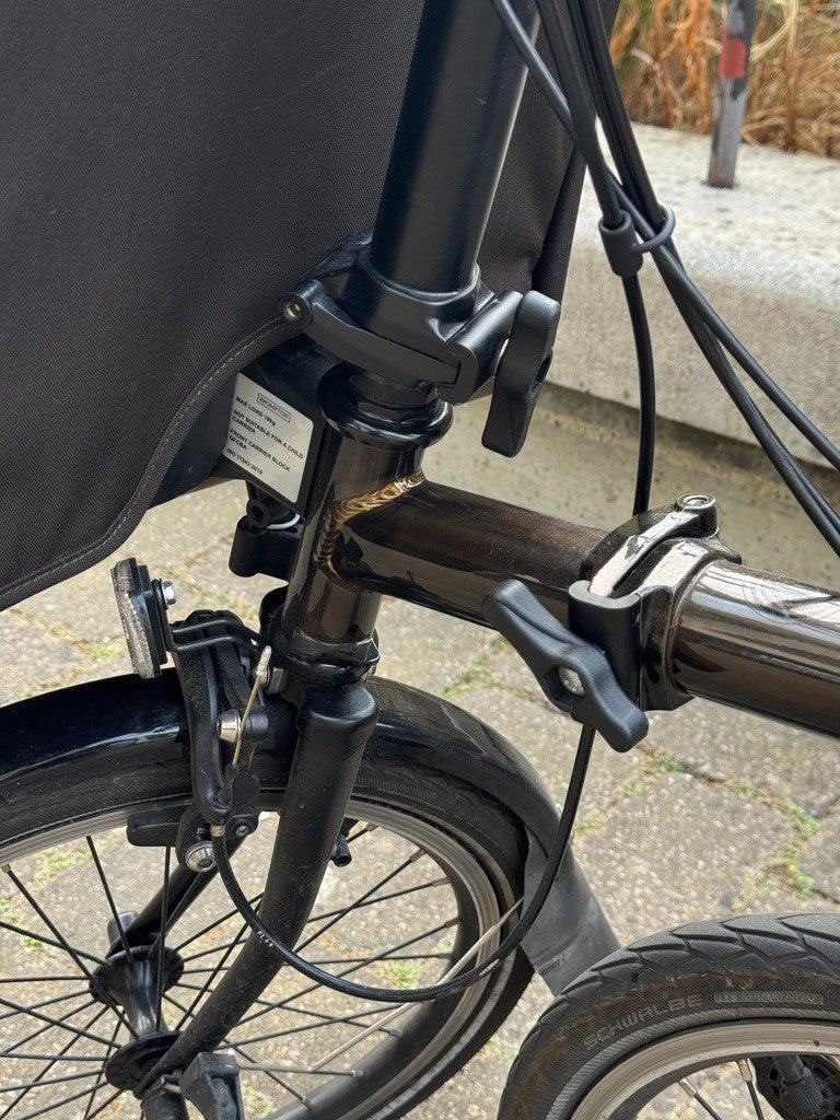 Brompton C Line 12-Speed Folding Bike Black Lacquer Used London N7
