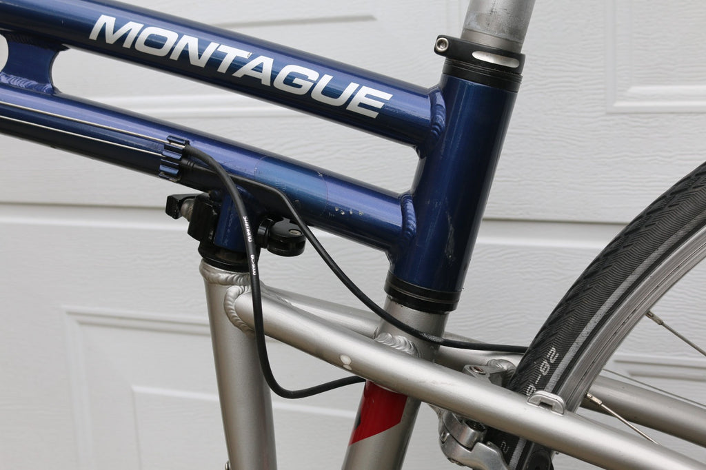 MONTAGUE TOWN,FOLDING 7 SPEED CITY BICYCLE.