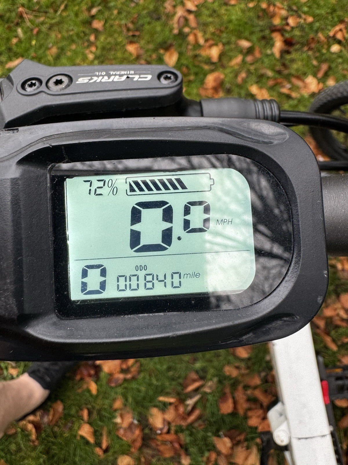 MiRider One Folding Electric Bikes Orange And White Pair.