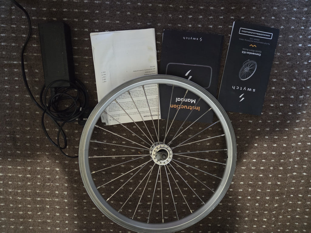 Brompton Folding Bike 3-Speed Swytch Kit Fitted with Carrier,Front and Tool Bag