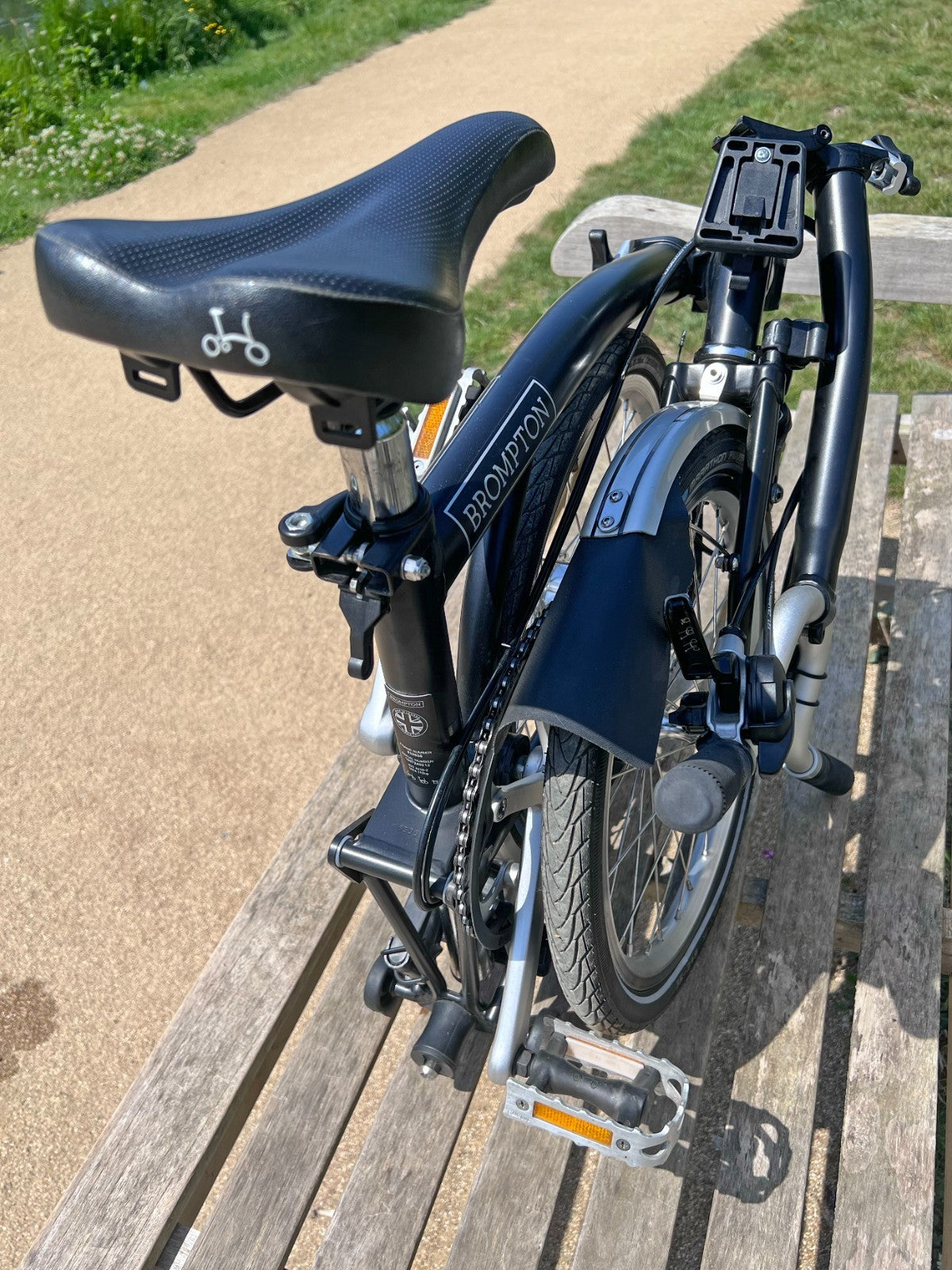 Brompton M3L 3-Speed Folding Bike - Matte Black - Great Condition