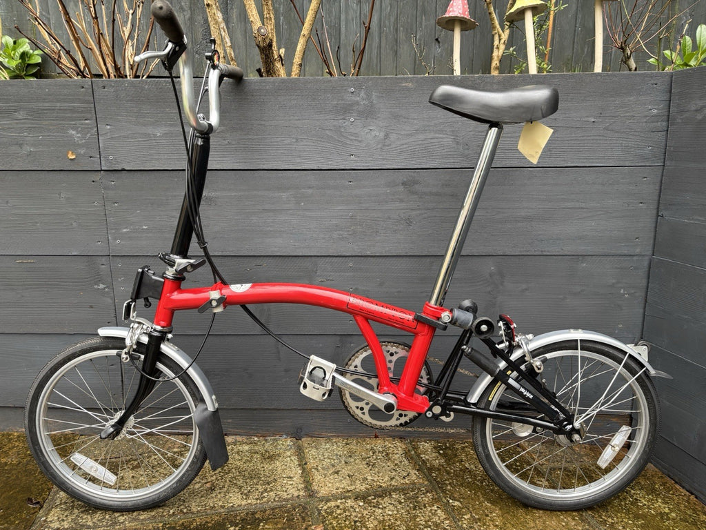 Brompton L3 (C Line) Folding bicycle in Red/Black - Test Ridden Only Condition