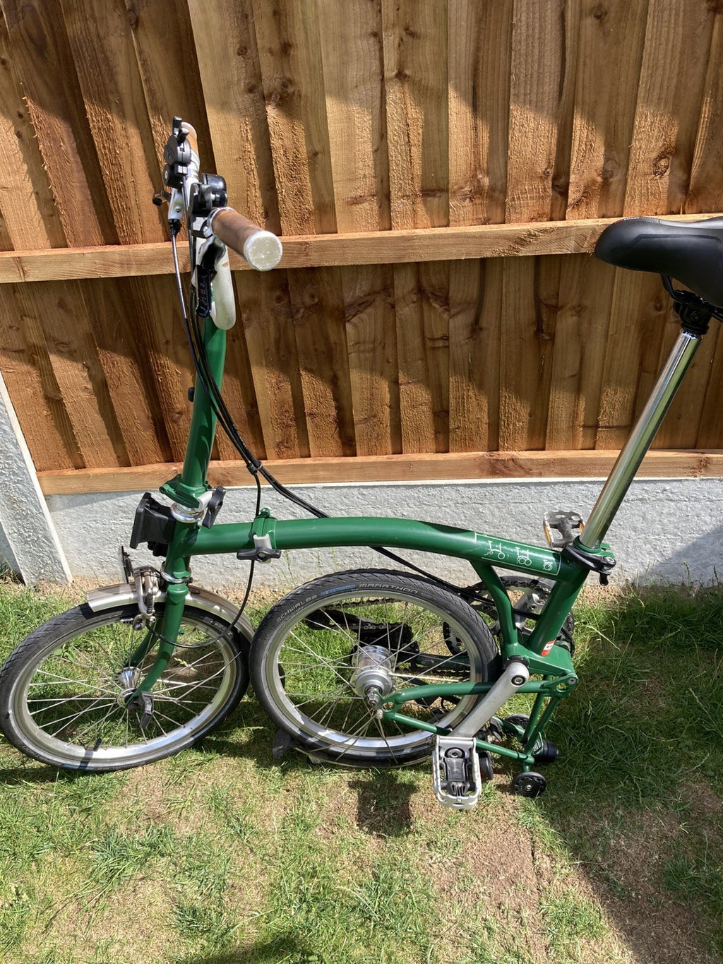 Brompton M6L Green 2014 - Original British Folding Bike - C Line Equivalent