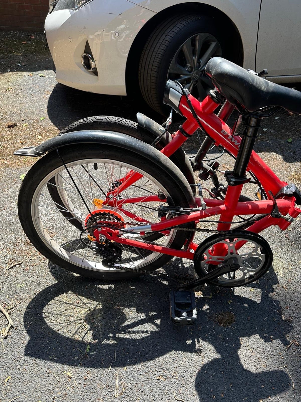 B’Twin Tilt 120 Folding Bike 20” Wheels 6 Speed Bicycle Decathlon Compact Bike