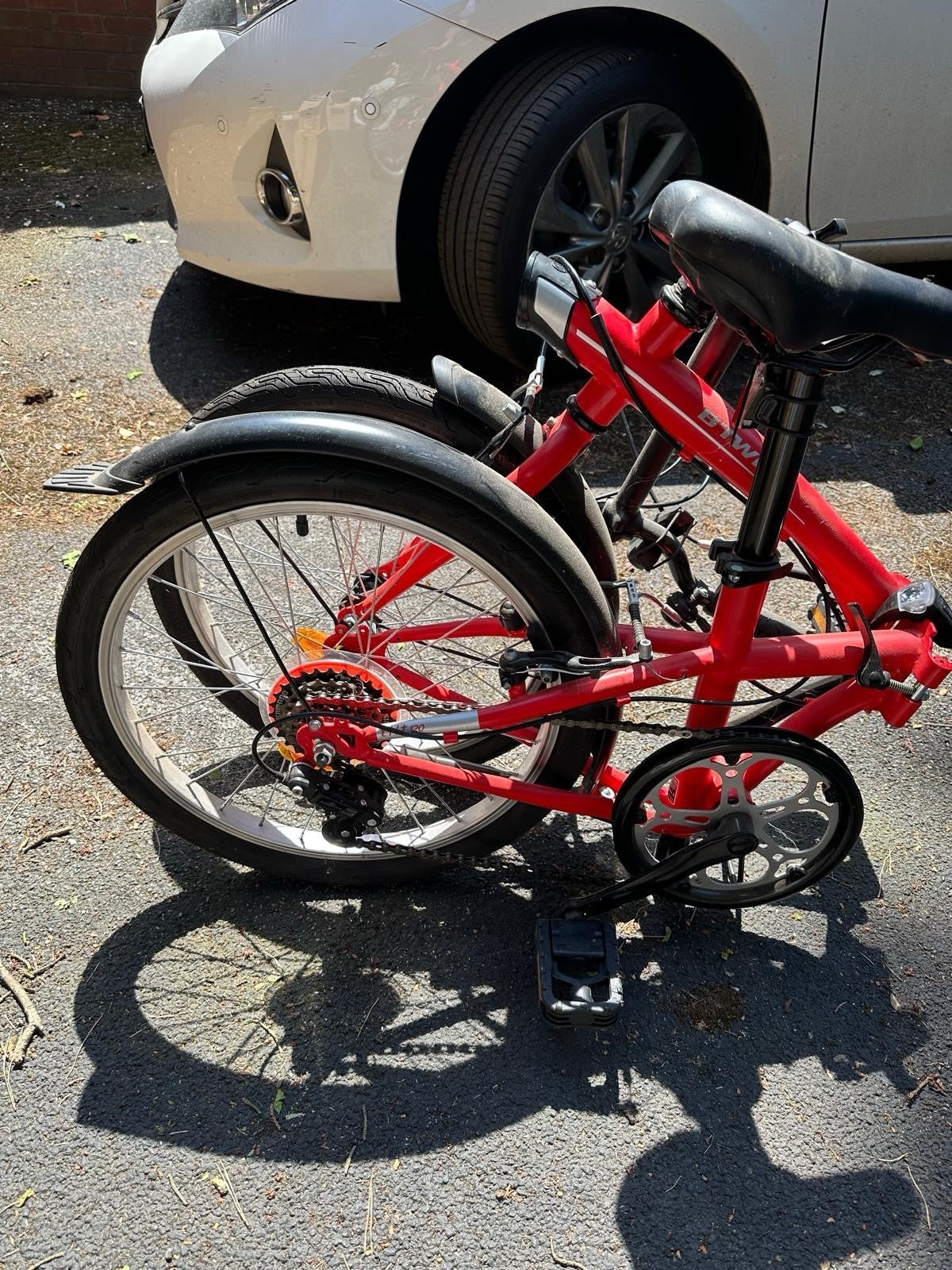 B’Twin Tilt 120 Folding Bike 20” Wheels 6 Speed Bicycle Decathlon Compact Bike