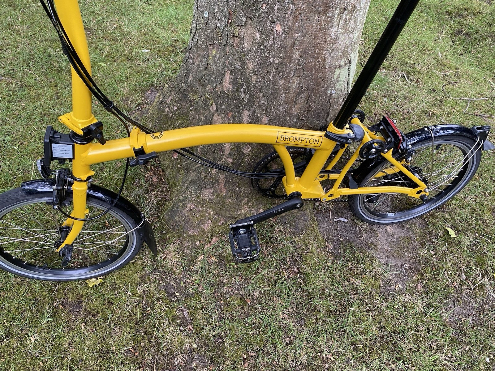 Brompton bike C-line 12-speed 2025 mid bar In bumblebee yellow