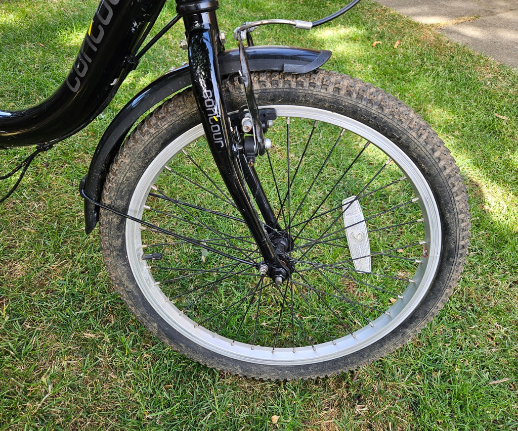 Apollo Contour Unisex Folding Bike 7 Speed, Black, 20" Wheels