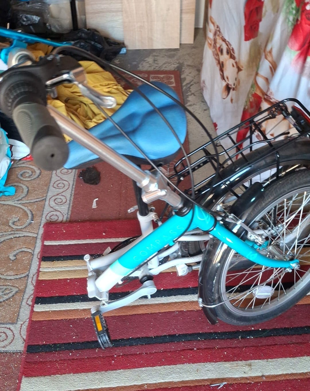 Compass 'Northern' Folding Bike - Blue/White