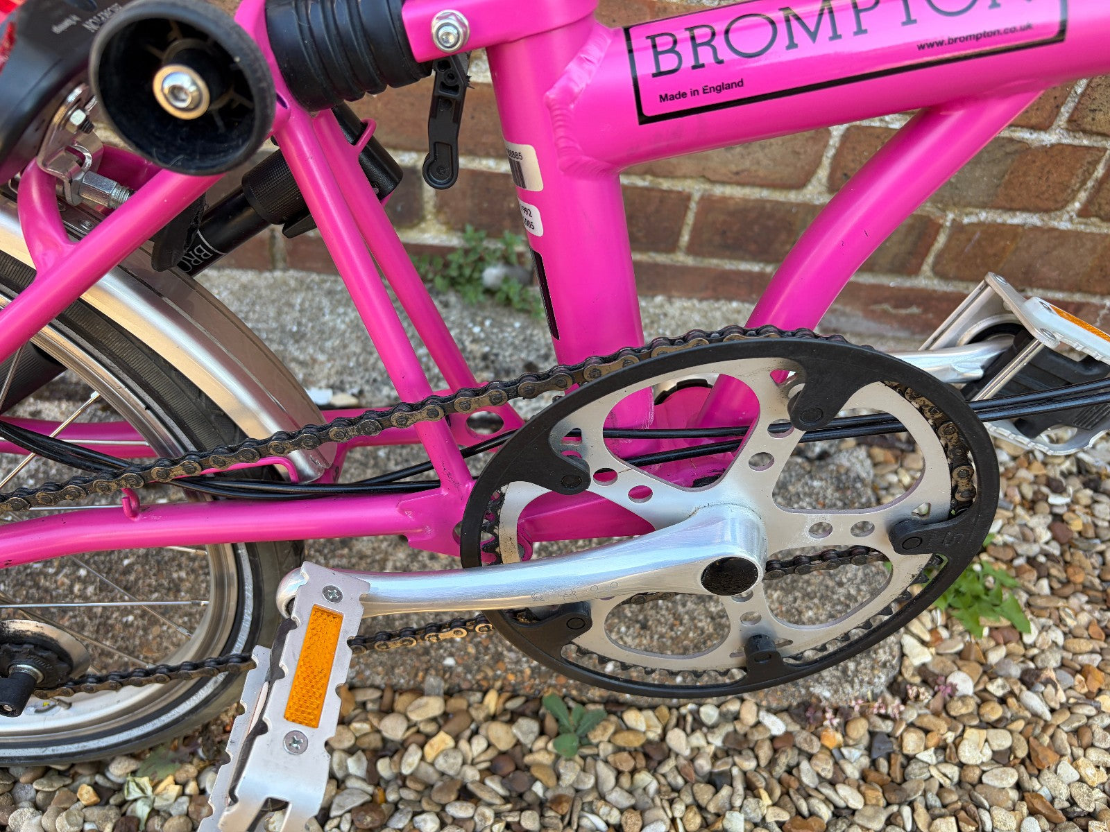 Brompton M3L Folding Bike x2 - Black & Pink - VGC