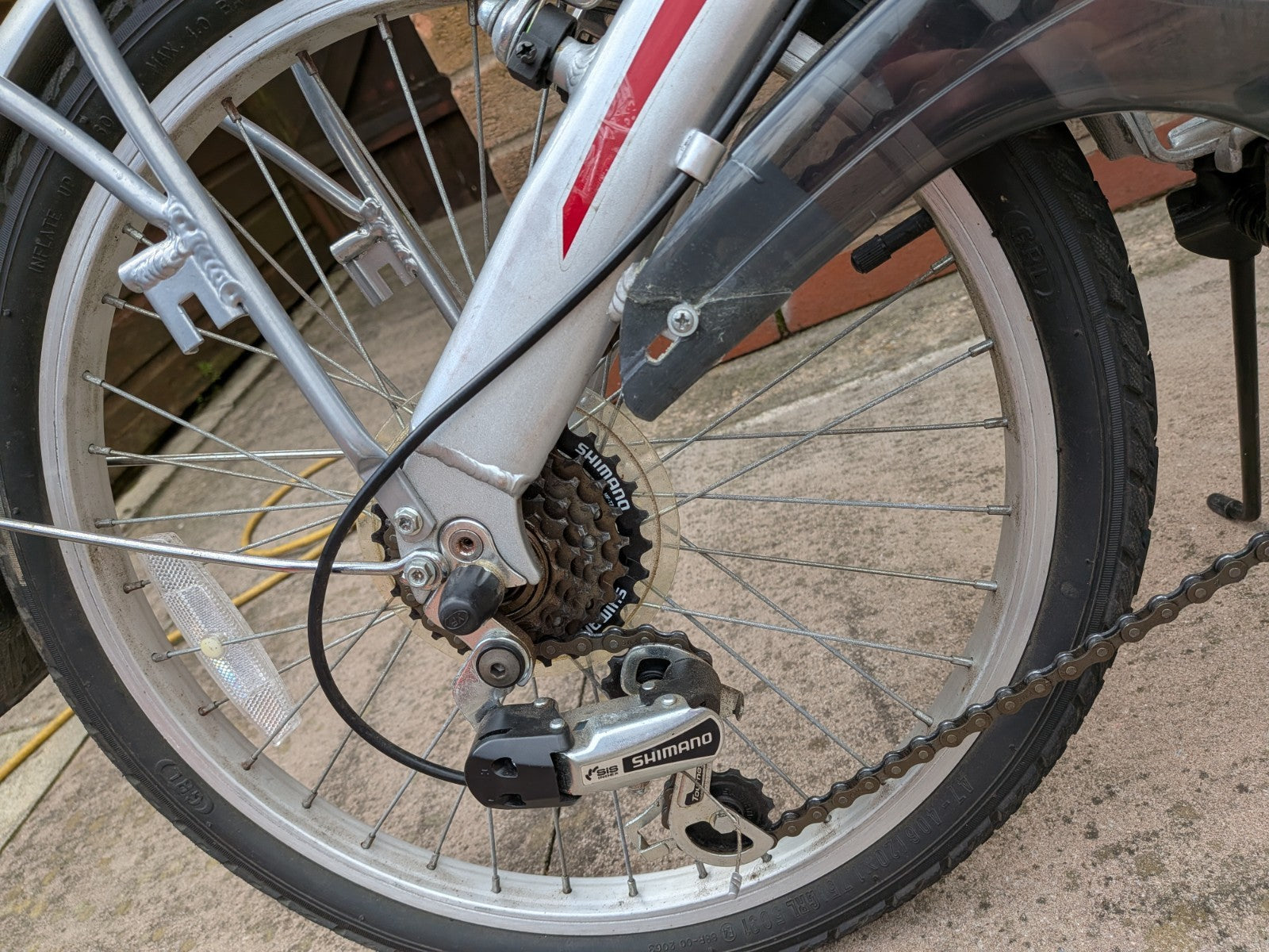AMMACO Pakka Lite SE Silver Foldable Bicycle with Carry Bag