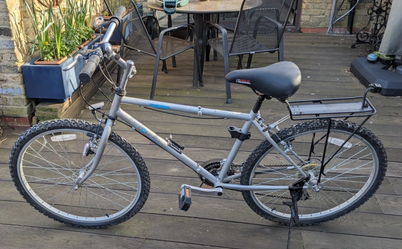 Mazda 26” Compact foldable Town and Country bike.  Minimal use.  Great condition