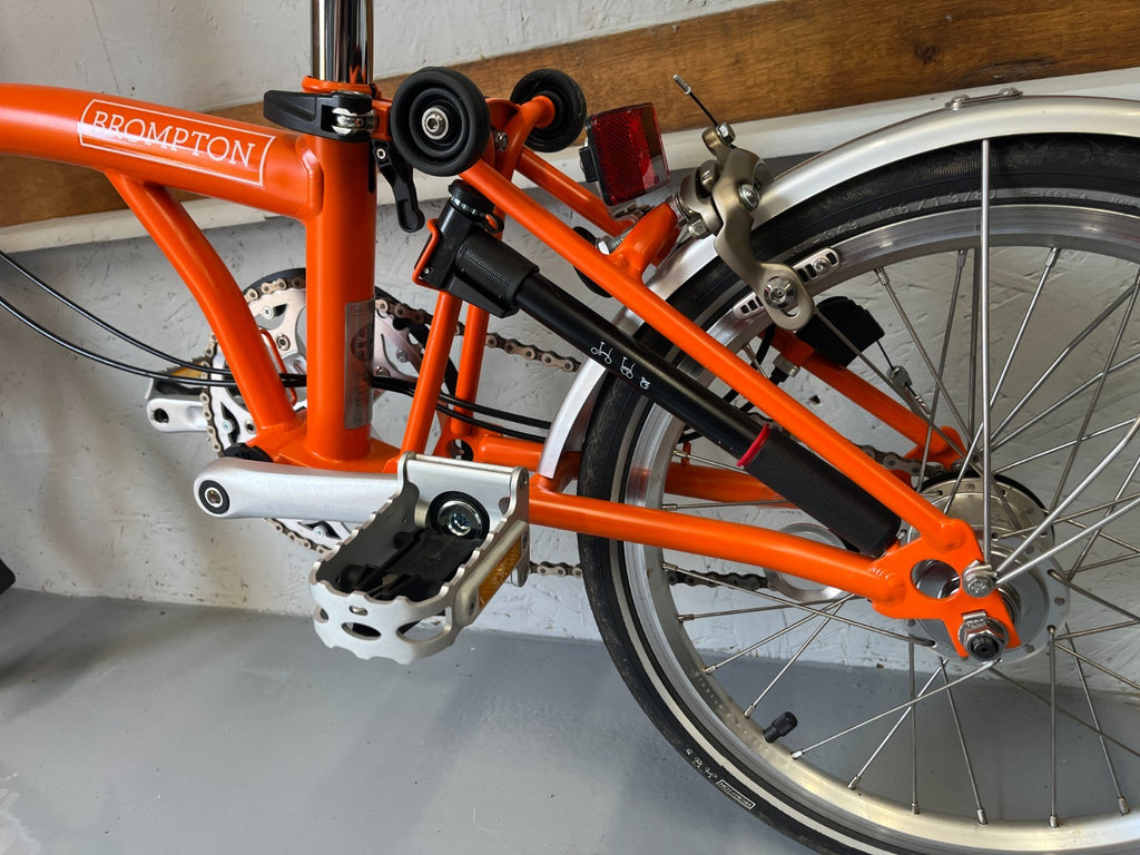 Brompton folding bike 3 speed C Line Orange