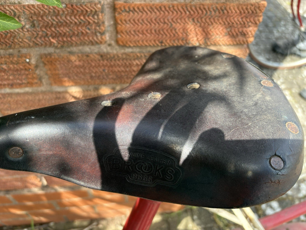 Moulton Standard Red Bike , 3 speed with rear rack, Brooks Leather saddle
