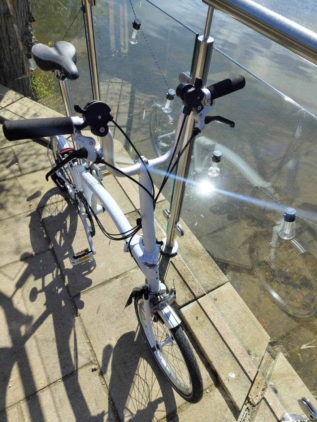 Brompton M6L Folding Bike 2015 Ivory –Excellent Condition, Serviced, C line, 6 S