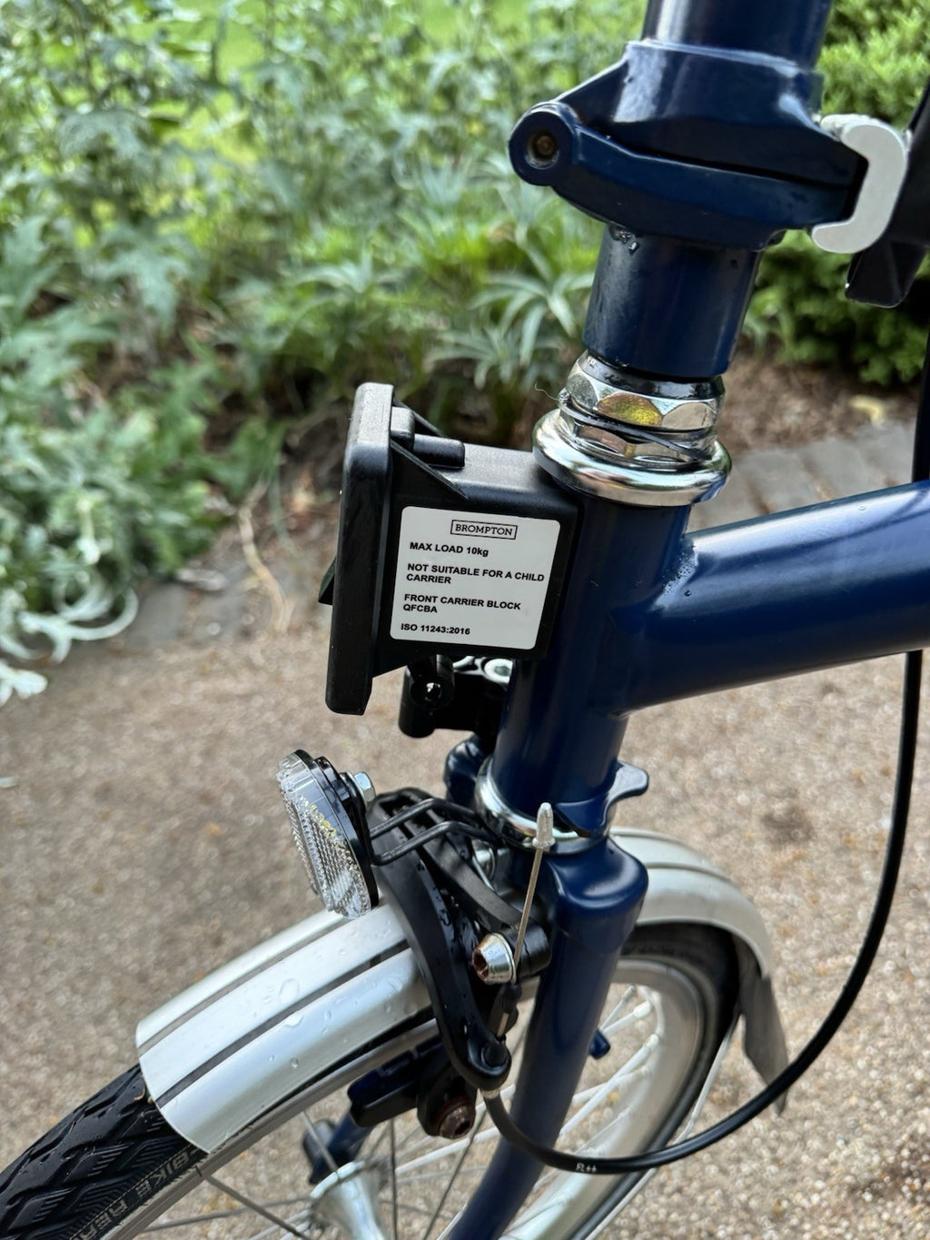 Brompton H6L Folding Bike In Tempest Blue Excellent Condition
