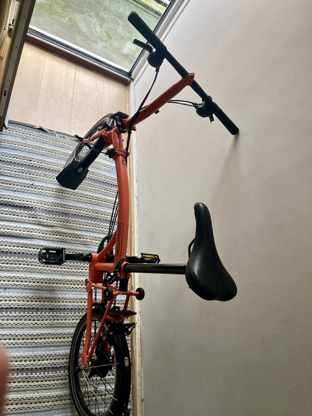 Brompton Bike 6-Speed Explore 2023, Orange Low Handlebar
