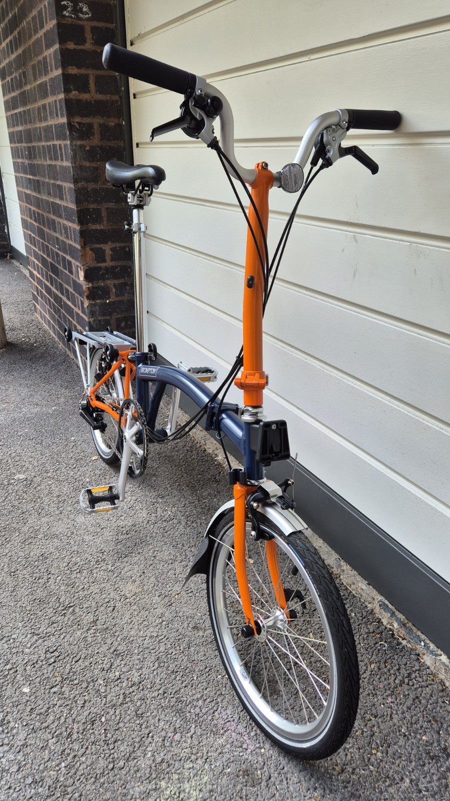 Brompton  C Line Explore, 6-Speed (H6R), Blue & Orange, 2021 (with extras)